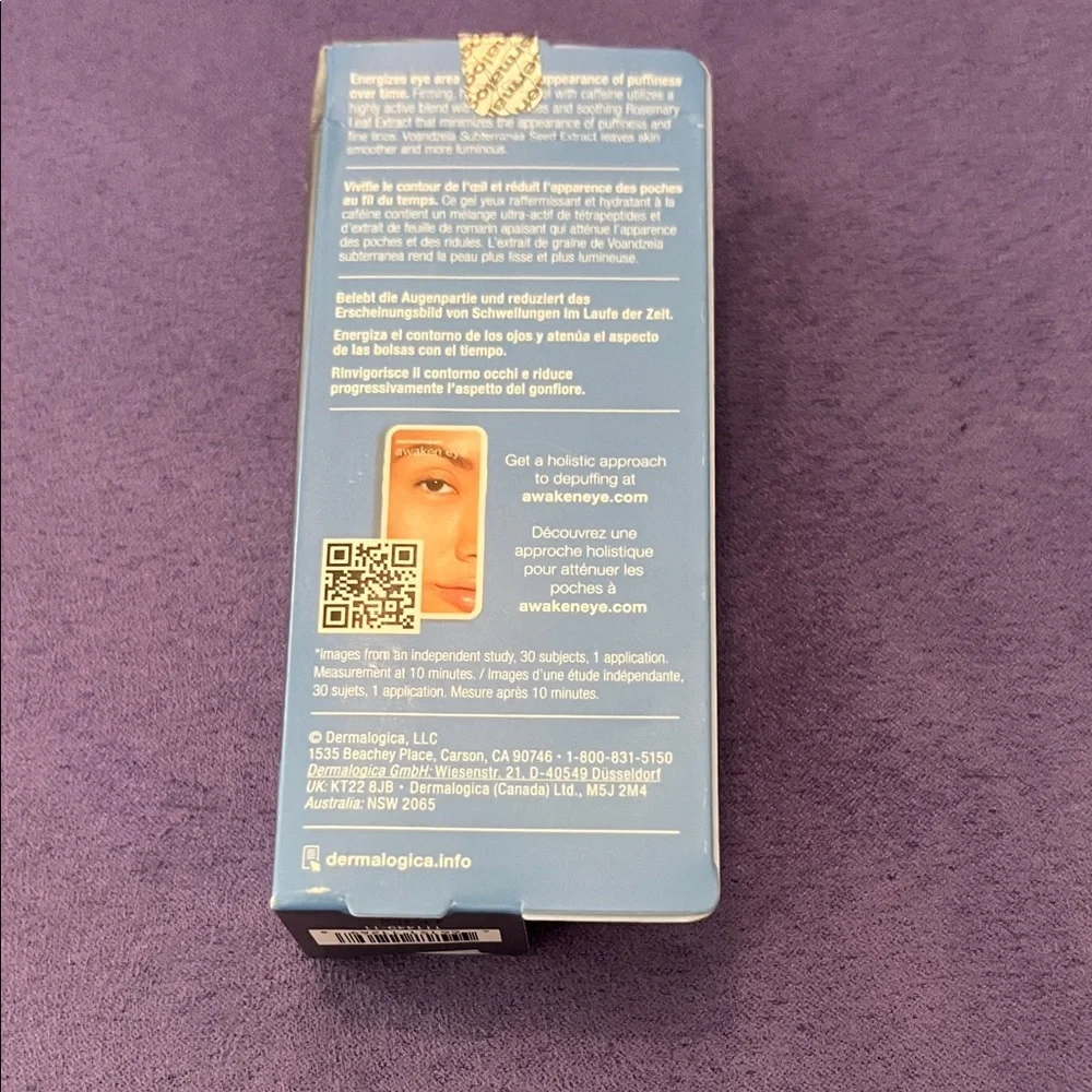 New dermalogica Awaken Peptide Eye Gel - .5 oz
